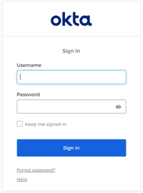 Identity Provider sign in page