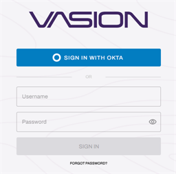 Sign in with username and password