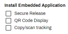 An image of the available features to select to uninstall from the printer