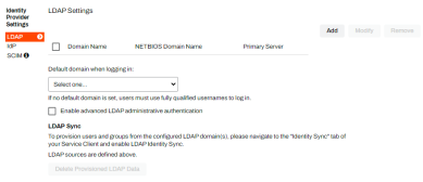 IdP Settings - LDAP options