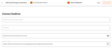 Cloud configuration options for OneDrive