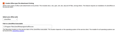 Enable Office-type File attachement printing section.