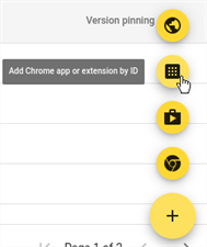 Add Chrome app or extension by ID button option